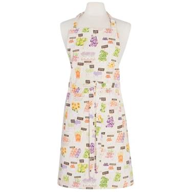 Imagem de Now Designs Avental Danica para adultos - Chef cultivado localmente, L 71 x C 81 cm, 100% algodão, vermelho