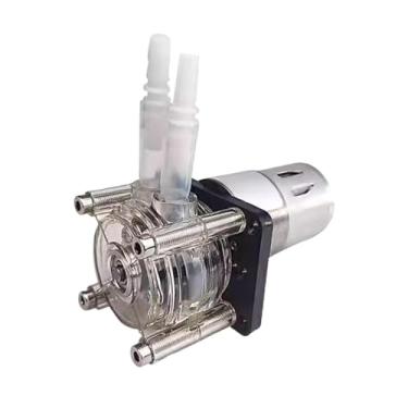 Imagem de Fenteer Bomba peristáltica pequena G928, de precisão, silenciosa, autoescorvante, compacta, instalação plana, grande vazão para experimentos de aquário faça, 24v