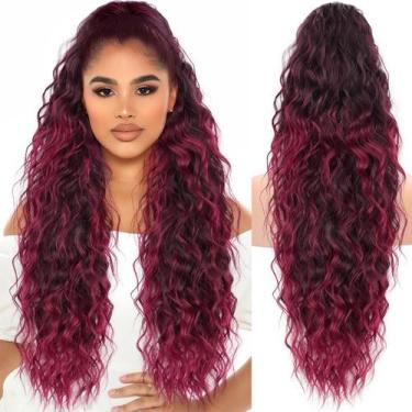 Imagem de Extensão de rabo de cavalo KookaStyle 76 cm com cordão para cabelo sin