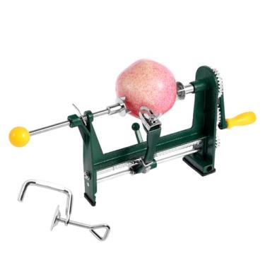 Imagem de Descascador, descascador de pera de aço inoxidável, máquina de descascar frutas de aço inoxidável resistente com manivela manual para pera laranja