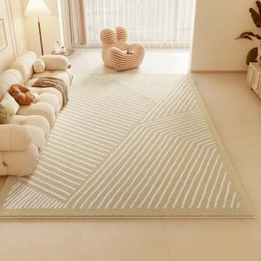 Imagem de Tapetes para decoração de quarto e sala de estar, carpete grosso, felpudo, macio, para estudo, sala de estar (200x250cm/A)