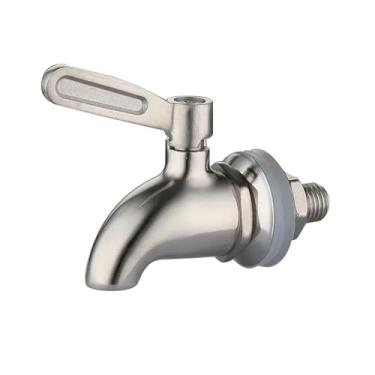 Imagem de Fabricação caseira de cerveja Stainless Steel Wine Barrel Faucet High Temperature Resistance Water Dispenser Spigot Convenient Juice Beverage Tap Acessórios para vinho(12mm)