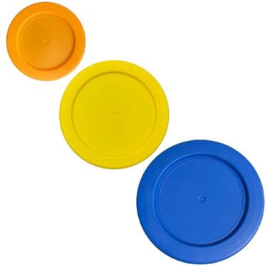 Imagem de Klare Ware Tampas/capas de substituição para 2, 4 e 7 xícaras para tigelas de armazenamento Pyrex, Anchor Hocking e KlareWare *Apenas tampas - recipiente de vidro não incluído* (pacote com 3 * um de