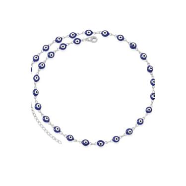 Imagem de Tazamcas, Pulseira de Aço Inoxidável feminina de Olho Grego - pulseira feminina Hipoalergênica- Lindo presente feminino