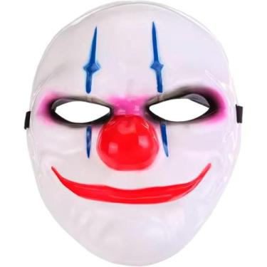 Imagem de Máscara de Palhaço Infantil pra Criança para Fantasia Halloween Festas
