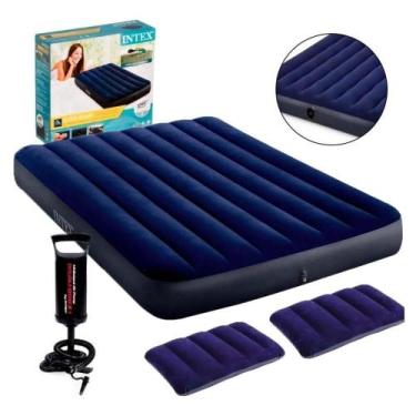 Imagem de Colchão Inflável Veludo Conforto Dura-beam Queen 152x203x25cm com Dois