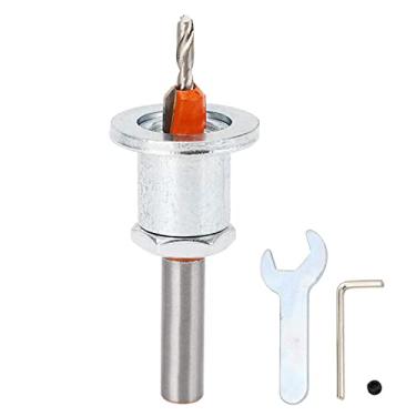 Imagem de Broca Escareadora de Profundidade Ajustável Com Estrutura Racional para Marcenaria, Broca de Liga de Aço para Madeira, Plástico, Metal Macio, Liga de Alumínio, Prata, 3,5 X 8 Mm