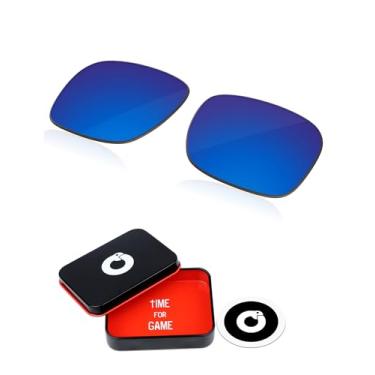 Imagem de OWORK Lentes de reposição de policarbonato de 1,8 mm para óculos de sol Oakley Sylas OO9448 57 mm - Azul gelo