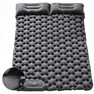 Imagem de Colchão Inflável Casal Automático Para Acampar (cinza)