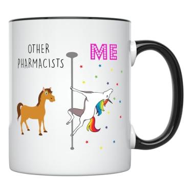 Imagem de YouNique Designs Caneca de unicórnio 325 ml farmacêutica presentes para mulheres farmacêutica caneca de café presentes de farmácia