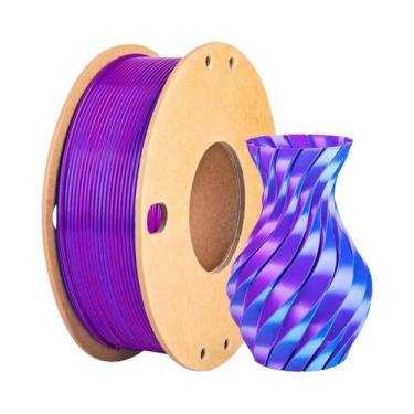 Imagem de Filamento De Impressora 3D Multicolorido Dual/Tri Color 1.75mm PLA Bri