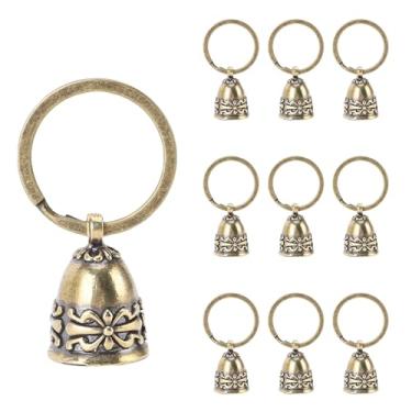 Imagem de Yosoo Health Gear Sinos de Artesanato Puro de Cobre, 10 PCs Feitos à Mão Handmade Holding Wind Sinos Com Corda de Juta de 10m para o Casamento de Casamento de Casamentos Decoração de Parede