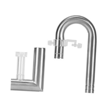 Imagem de Gralara Conector de tubo de filtro de aquário Lily Pipe para aquário Skimmer de óleo universal prático para remoção de película de óleo de água doce Conjunto, 16 Saída Remover