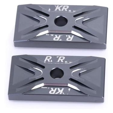 Imagem de Tampa do braço oscilante do ajustador de corrente compatível com acessórios de motocicleta K&awasaki Ninja 400 300 250R 250SL Z400 Z250 Z300 VERSYS-X 300 250 (cinza)