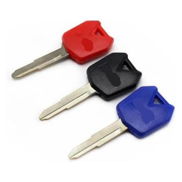 Imagem de Compatível com V 650 KLR 650 C A W 650 Z750 Z1000 Z800 ER-6N ER6F ZR1000 ZX6R Chaves de motocicleta Lâmina sem cortes (preto-1 vermelho-1)