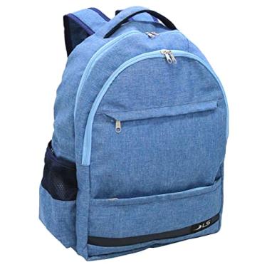 Imagem de Mochila LS Bolsas para Notebook 15.6 Azul Mescla 6 divisões com Porta Canetas - MN4204