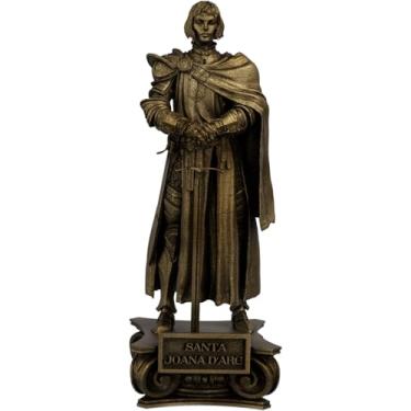 Imagem de Estátua Santa Joana Darc Estatueta Imagem - Versão 2 (Cor Ouro Velho)