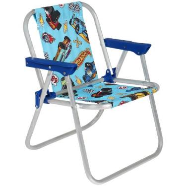 Imagem de Cadeira Infantil em Alumínio Hot Wheels Azul Bel, Único