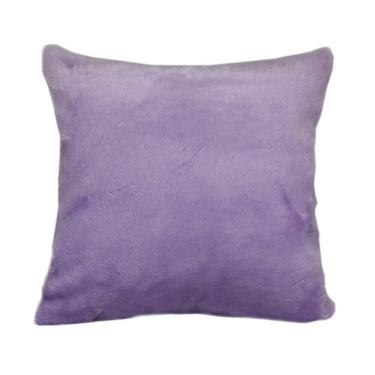 Imagem de Almofada de pelo pelúcia pelo curto luxo lilás