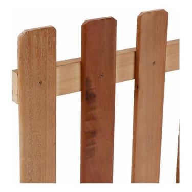 Imagem de Cerca De Madeira Ripada Marrom 60x100 Cm - N/A