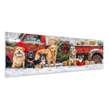 Imagem de Diymood Kits de Natal de pintura de diamante grande 5D DIY para adultos, pintura com diamante arte animal broca completa tela redonda bordado mosaico iniciante casa decoração de parede presente 30 x
