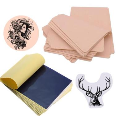 Imagem de Kit de prática de pele de tatuagem Sotica com 10 peles falsas de tatua