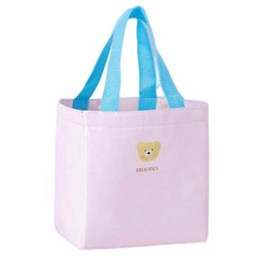 Imagem de Bolsa Lancheira Sacola Térmica Com Alça De Animais Kids - Ami, Rosa
