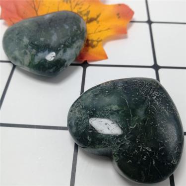 Imagem de FFIME 1 peça Ornamentos em forma de coração de ágata natural pedras naturais e minerais quartzo feito à mão presente