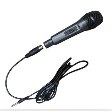 Imagem de Microfone Dinâmico Profissional com Fio, Cabo P10 de 3 Metros, para Karaoke, Igreja e Palestras para Caixa de Som Party