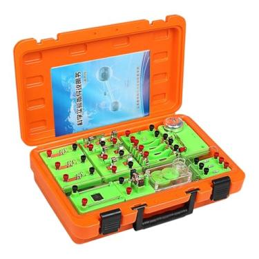 Imagem de oshhni Conjunto de aprendizagem de eletromagnetismo de laboratório de ciências, caixa de experimento científico de física, circuito de física, auxílio