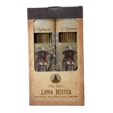 Imagem de Incenso Linha Mística 0% Carvão Flores Brancas 12Cxs C 8 Var - Lua Mís