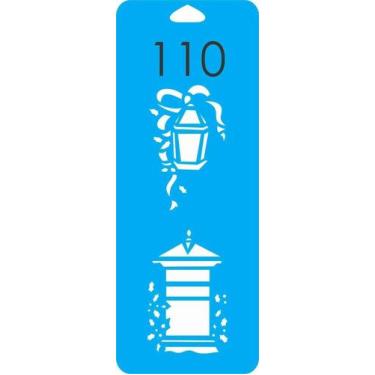 Imagem de Estêncil lamparina de Natal P - cód. 110 - Duna Atelier