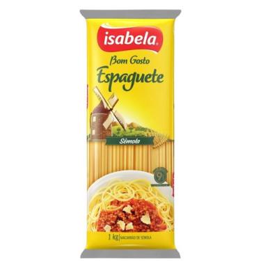 Imagem de Macarrão Isabela Sêmola Sem Ovos Espaguete 1kg