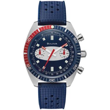 Imagem de Relógio Bulova Masculino Ref:98a253 Cronógrafo Prateado Surfboard
