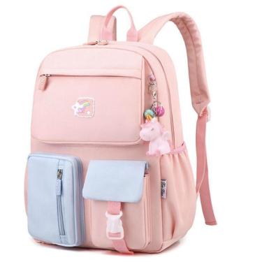 Imagem de Mochila Infantil Escolar com Ursinho de Unicórnio-Feminino