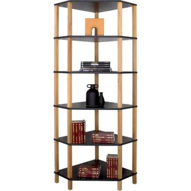 Imagem de EVOLUKIT, Estante Canto Preta 60x60x186