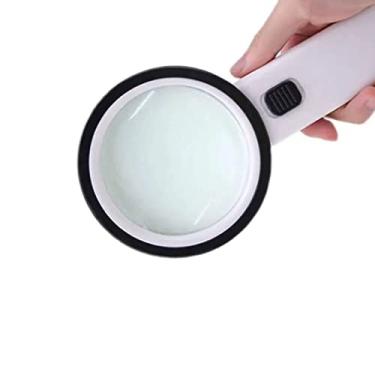 Imagem de Yunir 10x Grande Camada Dupla de Copo de Ampliação óptica Com Luz LED, Lupa Portátil para Pessoas Mais Velhas, Tamanho de Alto Desempenho para Facilitar a Leitura, 1 Lupeglas
