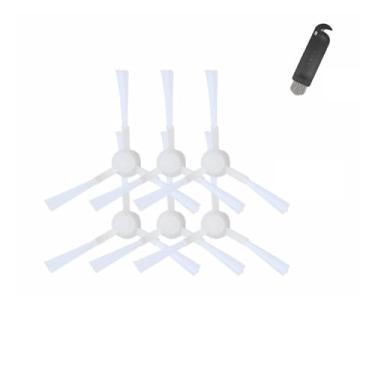 Imagem de Compatible With Xiaomi Mi Robot Vacuum Mop Pro 3C 2S STYTJ02YM Spare Hepa Filter Side Main Brush Cover Mop Holder Accessories Parts(6 Side Brushes white)