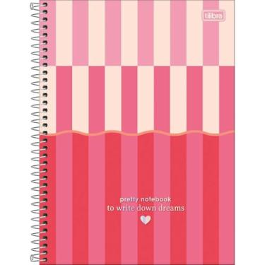 Imagem de Caderno Universitário Melrose TILIBRA - 10 Matérias 160 Folhas (Rosa - Pretty Notebook)
