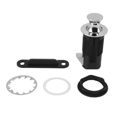 Imagem de GLOGLOW Trava de Gaveta Empurre para Abrir a Trava do Gabinete, Embutida Em Liga de Zinco e ABS para Móveis, Gaveta, Armário, RV, Iate, Caixa de Correio, Ferragens e Fechaduras para Portas e Janelas