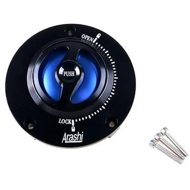 Imagem de Tampas de tanque de combustível de motocicleta para HONDA CBR1000RR CB650R.F CB650R.F CB500R CB500X CB300R CBR300R CBR250R MSX125SF (preto + azul)