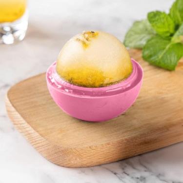 Imagem de Rolo de gelo para rosto e olhos, molde de cubo de gelo de silicone reutilizável, massageador de crioterapia para apertar a pele, inchaço e redução de rugas (rosa)