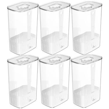 Imagem de 6X Pote Temperos 2,3L Organizador Geladeira Ou Clear Fresh