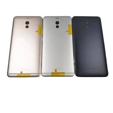 Imagem de SHOWGOOD Capa traseira de bateria de metal para Meizu M6 Note com botões laterais para Meizu M6 Note capa traseira da bateria do telefone (azul)