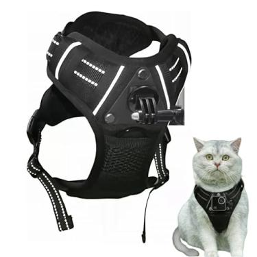 Imagem de Peitoral para cães GoPro ajustável, suporte para GoPro 13, 12, 11, 10, 9, 8, 7, Insta360, X5, X4, X3, Go3s, DJI Osmo Action 5pro 4, 3, 2 1, com adaptador (médio, para câmera no peito)