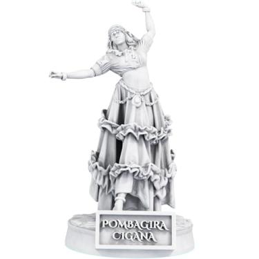 Imagem de Estátua Pombagira Cigana Imagem Umbanda Candomblé (Cor Mármore)