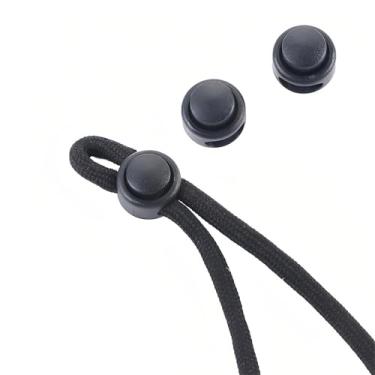 Imagem de 10 peças/conjunto de travas de cadarço sem amarração para ajuste seguro, travas de cordão à prova de deslizamento - Fixadores resistentes para calçados esportivos, moletons com capuz, mochilas e