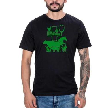 Imagem de Camiseta Country Masculina Algodão Medicina Veterinária Leve - Campero