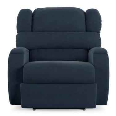 Imagem de Poltrona Do Papai Sala De Cinema Reclinável Manchester Elétrica Usb Veludo Azul