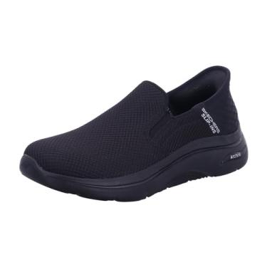 Imagem de Skechers Tênis masculino Go Walk Arch Fit 2.0-Hands, Preto/preto, 15 Wide